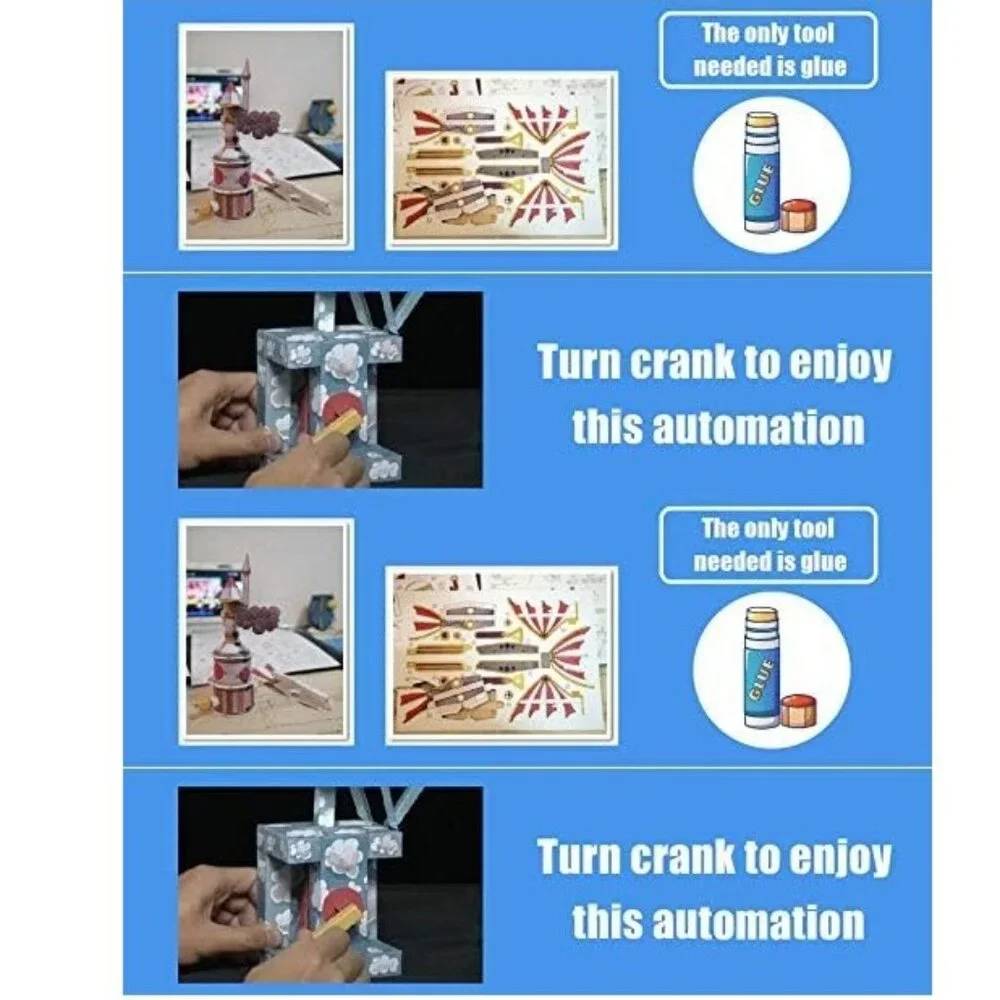 NEW Paper Toy Automatron Automata Papercraft 3D Puzzle Engineering Machine STEM